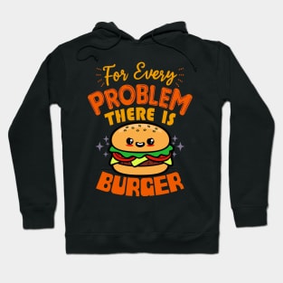 Funny Cute Kawaii Burger Lover Foodie Meme Hoodie